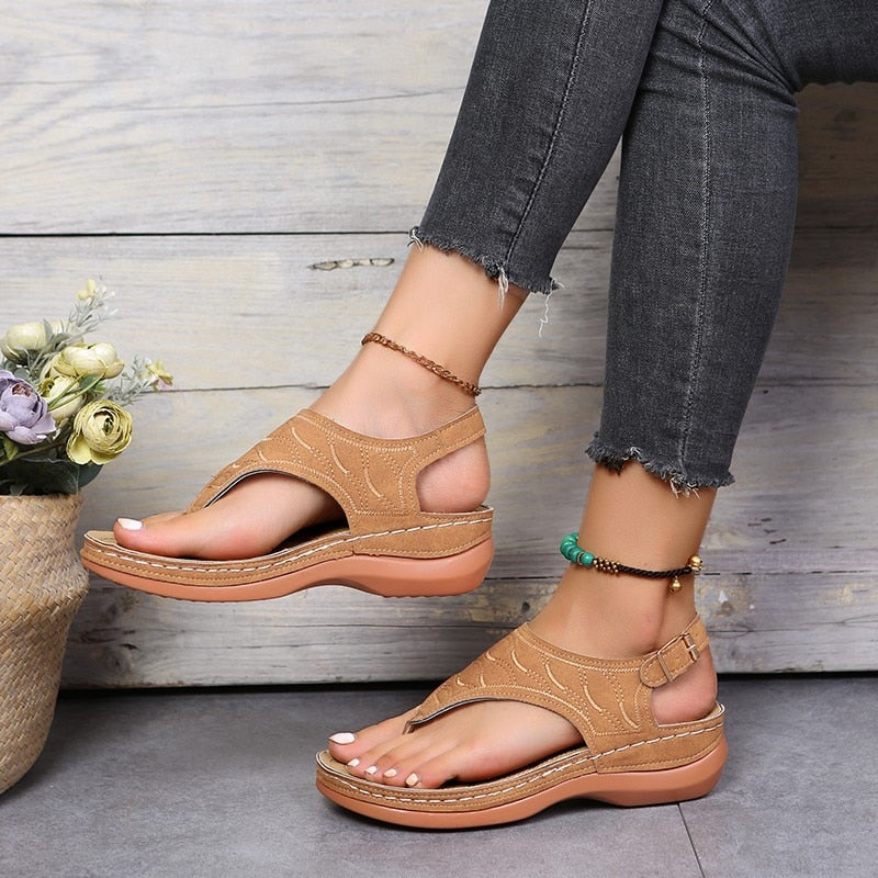 Gaboura Sandalen | Damensandalen mit ergonomischem Fußbett