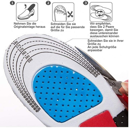 Orthopädische Komfort-Einlagen / Gel-Pad-Einlagesohlen - Lösung für Fuß-, Knie-, Hüft- & Rückenschmerzen  5