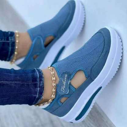 Zora Slip-On | Atmungsaktiver Damen-Trainer, blau