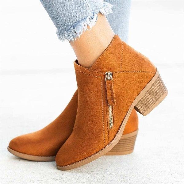 Clark Stiefeletten | Damenstiefelette mit Reißverschluss und hochwertigem Fußbett