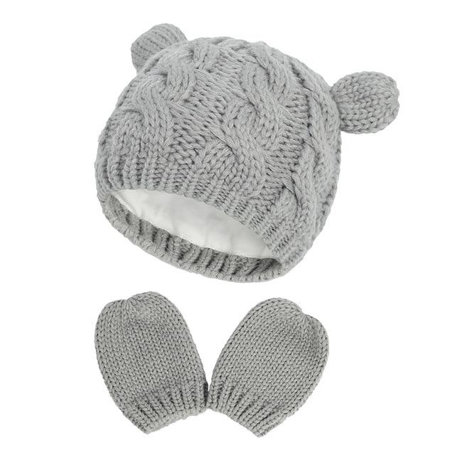 Baby-Winterset (Mütze und Handschuhe)
