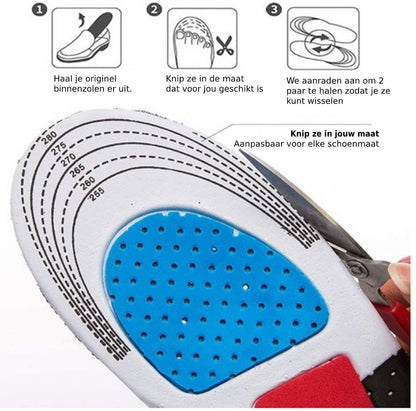 Orthopädische Komfort-Einlagen / Gel-Pad-Einlagesohlen - Lösung für Fuß-, Knie-, Hüft- & Rückenschmerzen  3