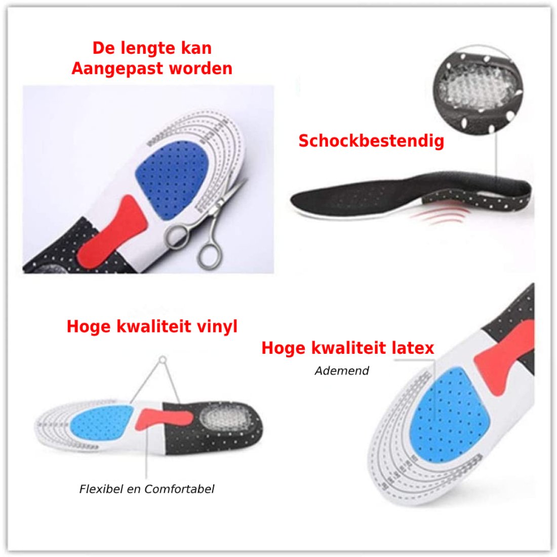 Orthopädische Komfort-Einlagen / Gel-Pad-Einlagesohlen - Lösung für Fuß-, Knie-, Hüft- & Rückenschmerzen  2