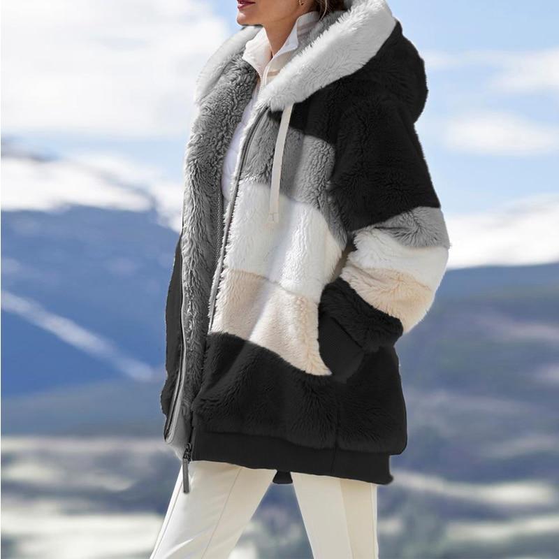 Designer Damenjacke - dick, warm und bequem