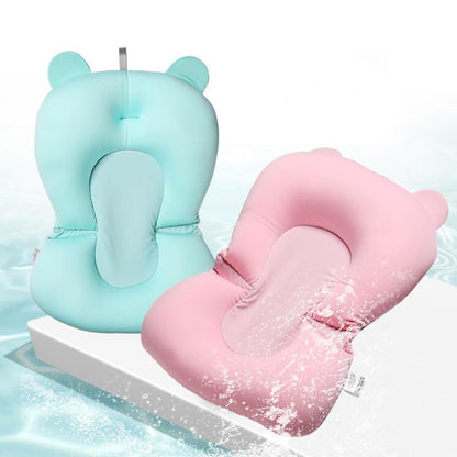 Badewannenkissen für Babys inkl. Sicherheitsgurt_blau und pink