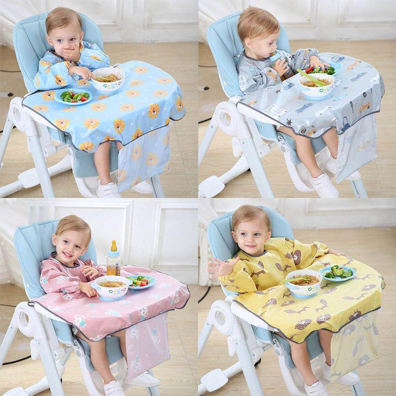 Baby Tisch Cover I Baby Lätzchen mit Ärmeln - Ärmellätzchen