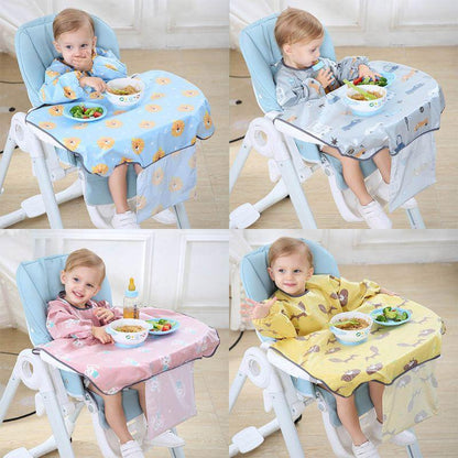 Baby Tisch Cover I Baby Lätzchen mit Ärmeln - Ärmellätzchen