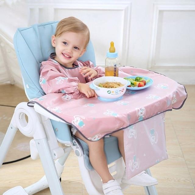Baby Tisch Cover I Baby Lätzchen mit Ärmeln - Ärmellätzchen