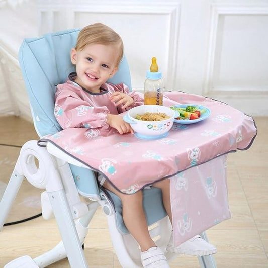 Baby Tisch Cover I Baby Lätzchen mit Ärmeln - Ärmellätzchen