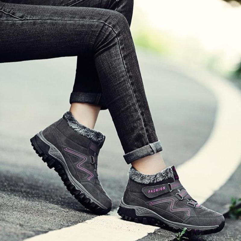 Winterschuh mit Innenfutter - grau