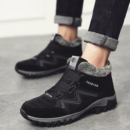 Winterschuh mit Innenfutter - schwarz