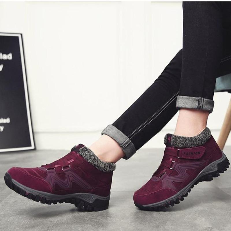 Winterschuh mit Innenfutter - rot