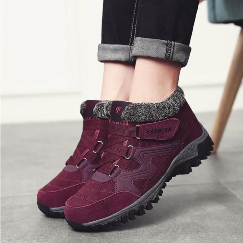 Winterschuh mit Innenfutter - rot