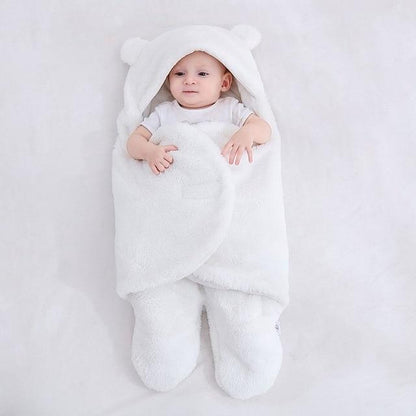 Baby-Einschlagdecke - kuschelige Puckdecke zum Einwickeln
