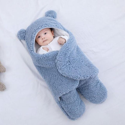 Baby-Einschlagdecke - kuschelige Puckdecke zum Einwickeln