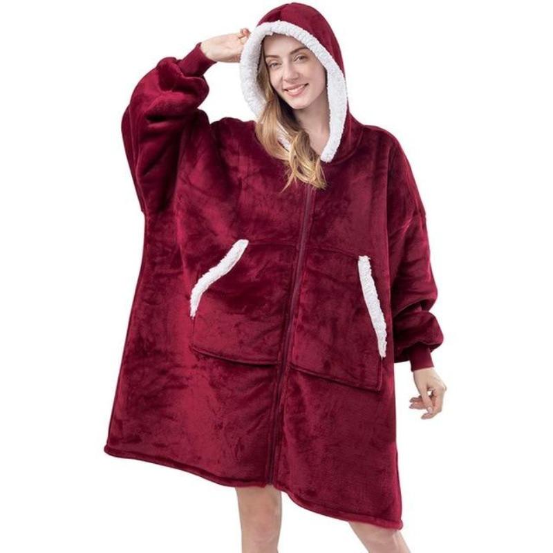 DER KUSCHELHOODIE - Warme Kapuzendecke als Pullover in Übergröße