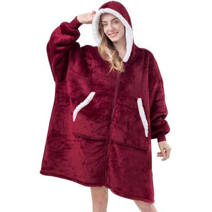 DER KUSCHELHOODIE - Warme Kapuzendecke als Pullover in Übergröße