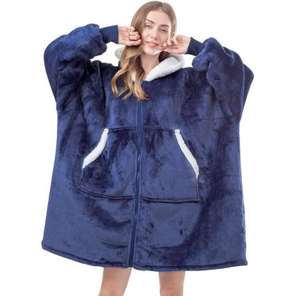 DER KUSCHELHOODIE - Warme Kapuzendecke als Pullover in Übergröße