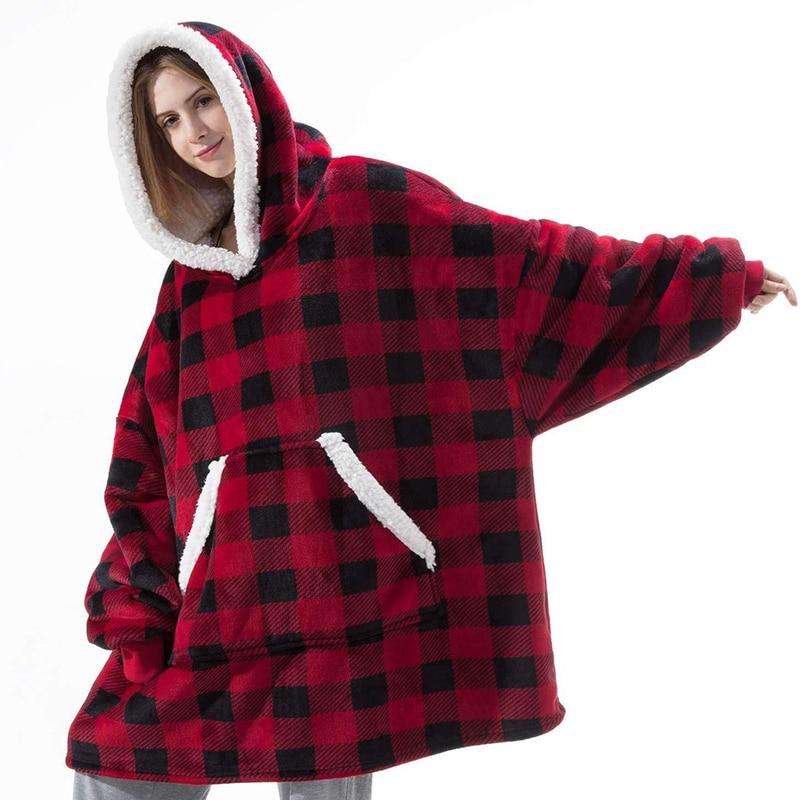 DER KUSCHELHOODIE - Warme Kapuzendecke als Pullover in Übergröße