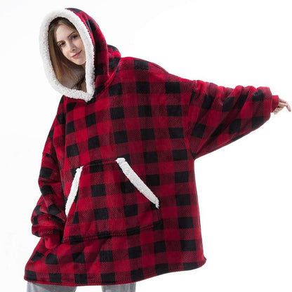DER KUSCHELHOODIE - Warme Kapuzendecke als Pullover in Übergröße