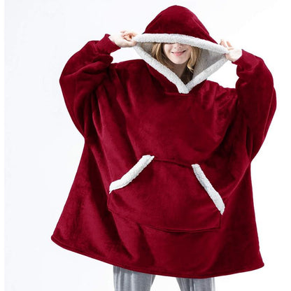 DER KUSCHELHOODIE - Warme Kapuzendecke als Pullover in Übergröße