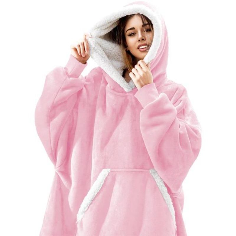 DER KUSCHELHOODIE - Warme Kapuzendecke als Pullover in Übergröße