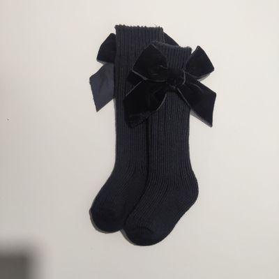 Baby-Kniestrümpfe mit Schleife / Socken für Babys & Kleinkinder - modisch & bequem, Brown / 1-3 Jahre