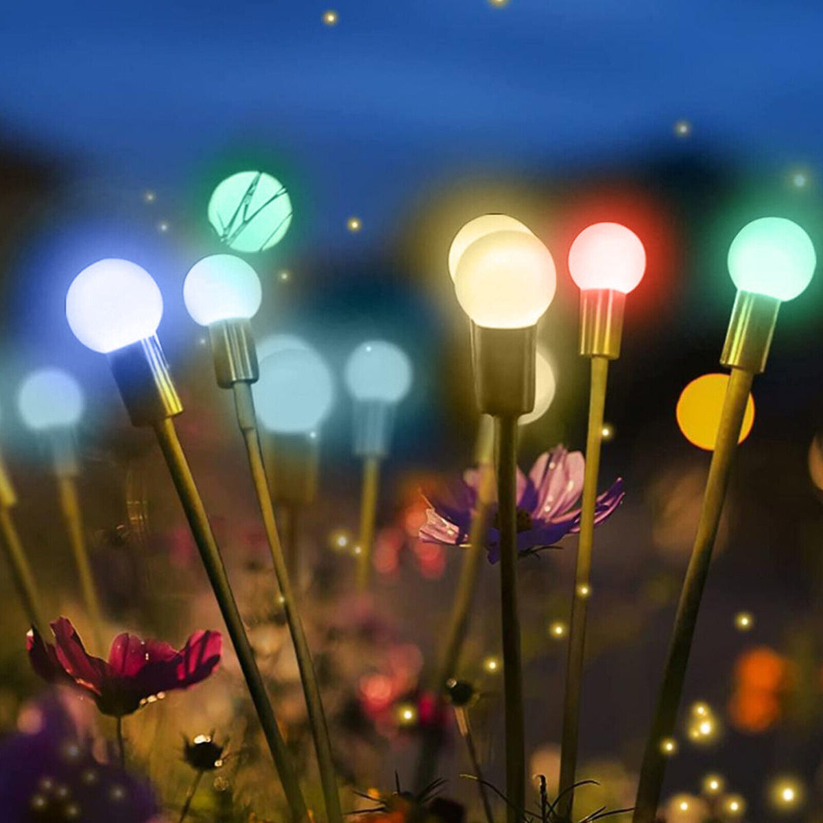 Solarpower | LED Solar-Glühwürmchen Lichter für den Garten (6 LEDS)