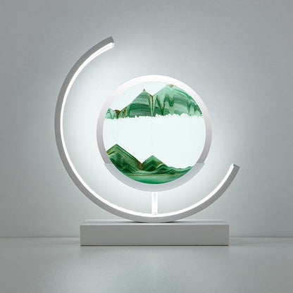 Sandscape light™ | Die Kunst des Sandes der Tiefsee - wunderschön, vielseitig, mit Beleuchtung _weiß grün