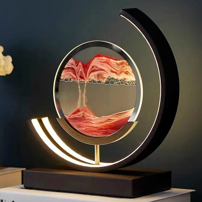 Sandscape light™ | Die Kunst des Sandes der Tiefsee - wunderschön, vielseitig, mit Beleuchtung _schwarz