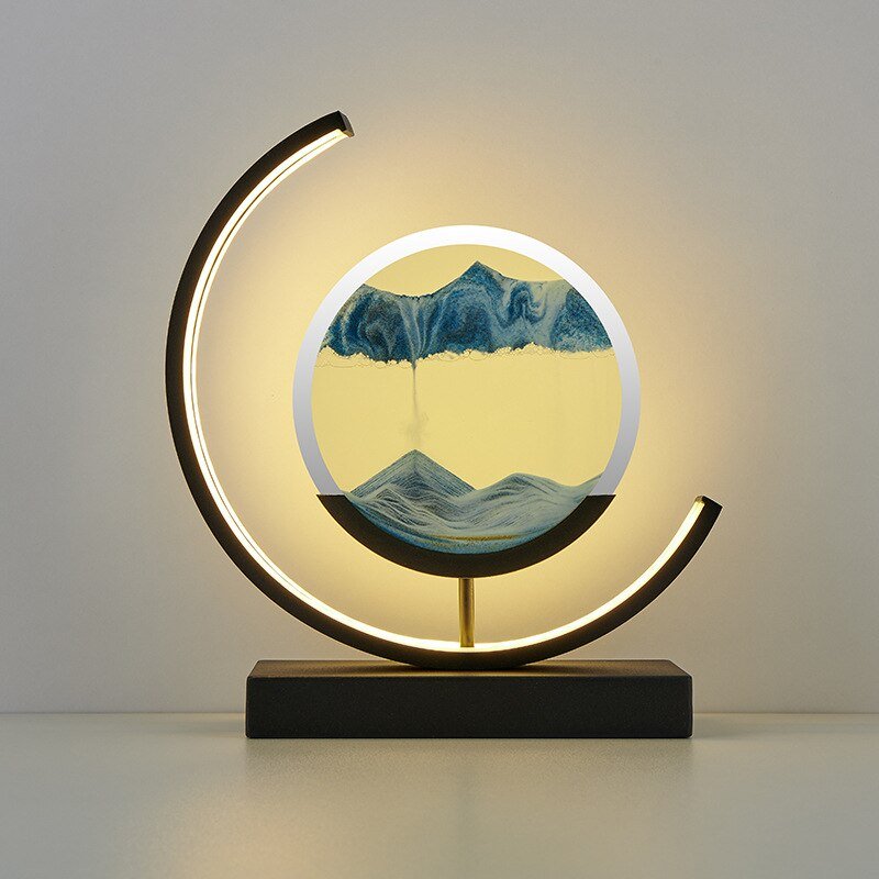Sandscape light™ | Die Kunst des Sandes der Tiefsee - wunderschön, vielseitig, mit Beleuchtung _schwarz blau