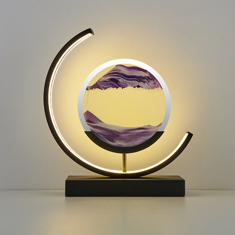 Sandscape light™ | Die Kunst des Sandes der Tiefsee - wunderschön, vielseitig, mit Beleuchtung _schwarz lila