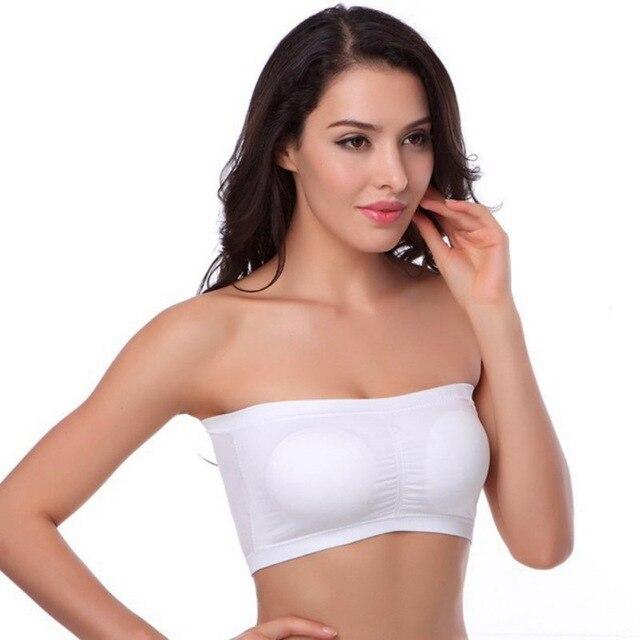 Nahtloses Bandeau / rutschfester BH_weiß_2