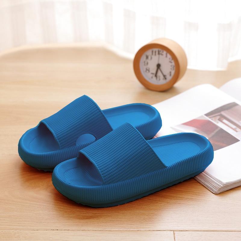 Orthopädische Sandalen / Hausschuhe (extra weich) - Laufen wie auf Wolke 7 - blau