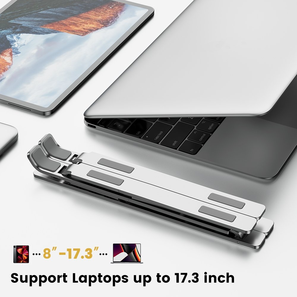 Zusammenklappbarer Laptop-Ständer | Ideal für die Arbeit von zu Hause aus!